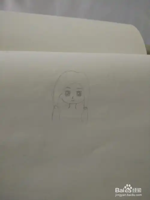 萌系情侣头像手绘女生