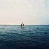 海边情侣头像浪漫海边看海情侣意境头像图片