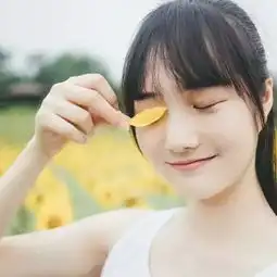 女生头像带叶子挡一只眼睛