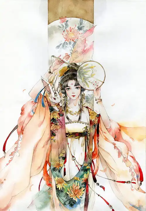 非常棒的一组古风人物插画作品欣赏画风唯美造型很有仙气