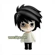 photoshop绘画一个可爱的手办公仔