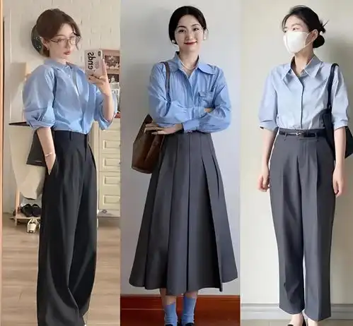 春夏季穿搭新选择蓝色系助你打造干练优雅风,提升个人魅力