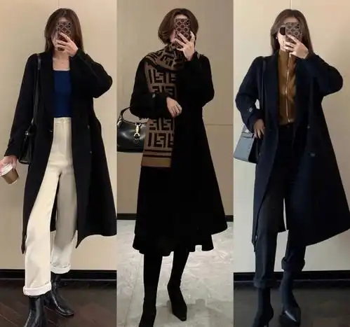 看了这么多韩系大衣look,还是她的穿搭最高级,简直是模板
