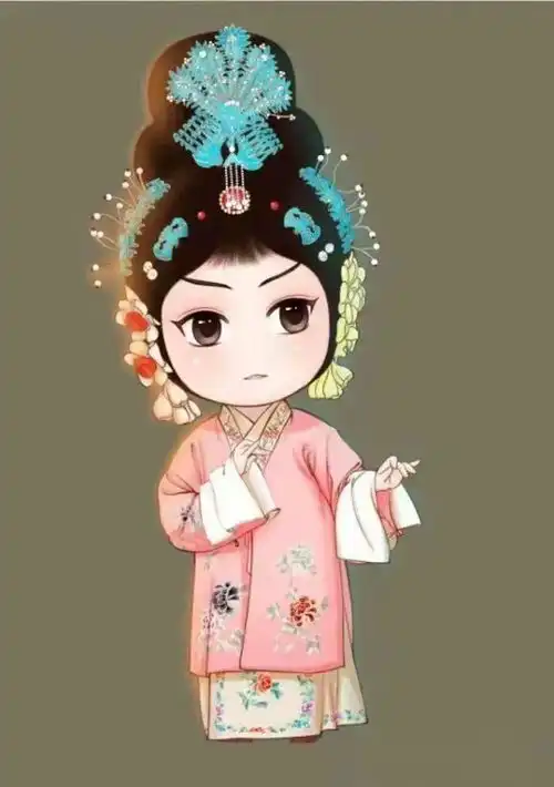 戏曲卡通q图合集戏曲也时尚