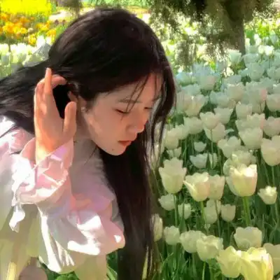 绿系女生头像真人头像图