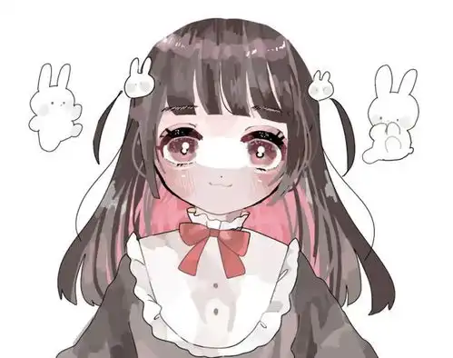 粉色系糖果一样二次元甜蜜动漫少女画风敲可爱的