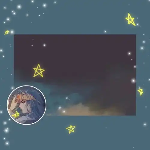 一组蓝色系列男生头像背景图