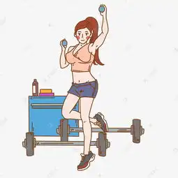 健身卡通手绘插画素材图片免费下载高清psd千库网图片编号11415586