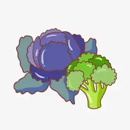 绿色的西蓝花手绘插画图片素材其他格式下载动漫人物大全