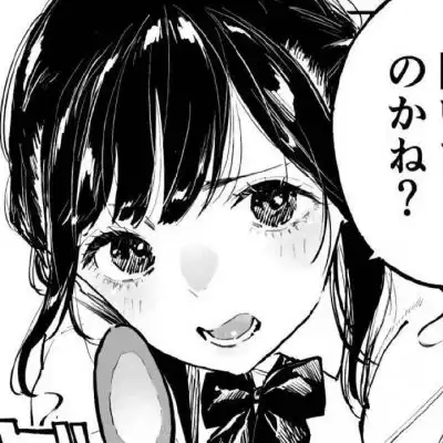 黑白卡通头像手绘漫画是