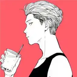 治愈系红白色头像男情侣