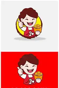 卡通小吃女店主形象小吃类q版卡通图标图片素材ai模板下载1.08mb动漫人物大全人物形象