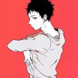 樱奈红色系动漫男生头像