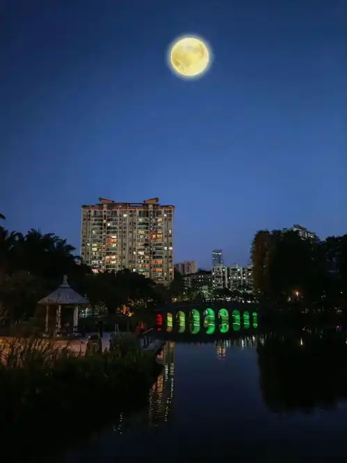 氛围感拉满超级月亮下,解锁在深过中秋的n种花式玩法