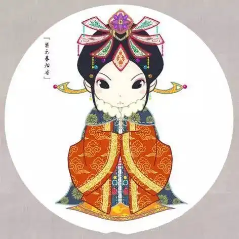 古风q版人物素材,萌萌哒的少爷和小姐,可以当做头像用