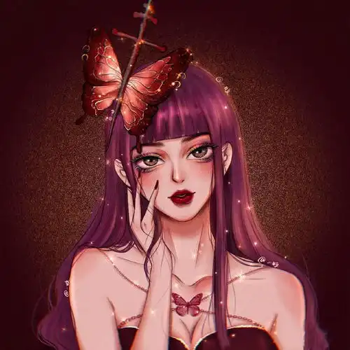 手绘头像仙气高清女头