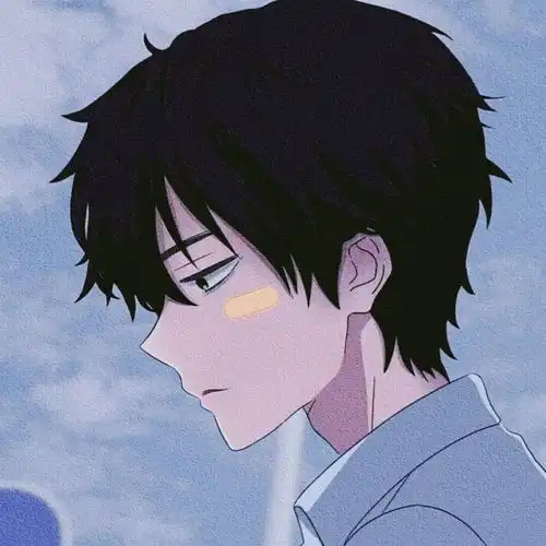 白色干净动漫头像男