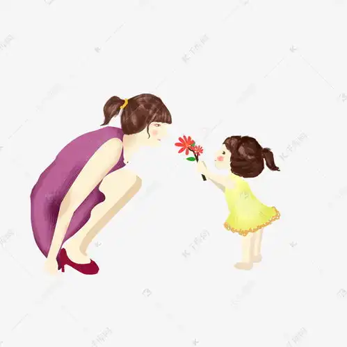 头像宝宝和妈妈卡通