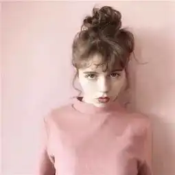 微信头像玫粉色系列头像女生最新高清图片