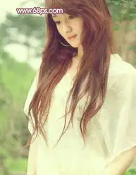 ps调出淡黄色柔美人物外景照片色彩