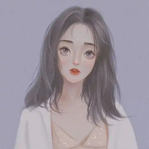 波波头卡通女生头像摩卡