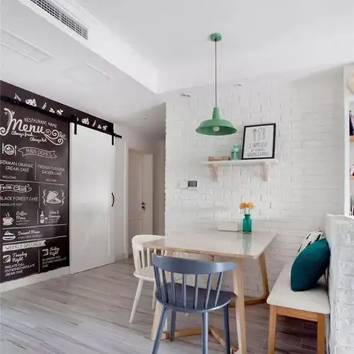 112㎡户型,装成文艺北欧风,好美腻