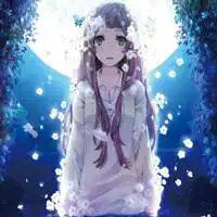 卡通动漫头像两个辫子蓝色女微信头像图片大全