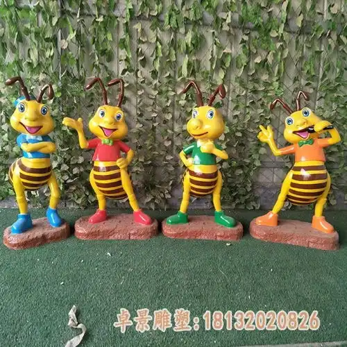 深圳小蜜蜂玻璃钢雕塑怀化蜜蜂树脂雕塑订制