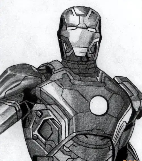 卡通钢铁侠头像图片托尼