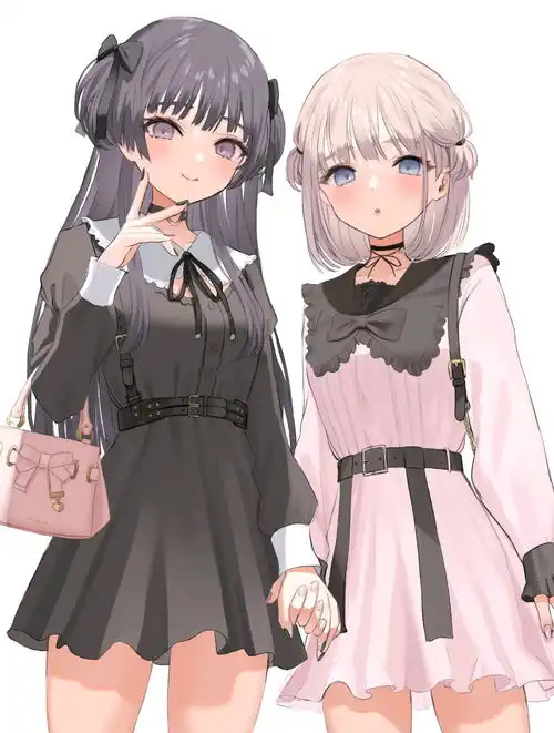 二次元少女可爱粉红系铁