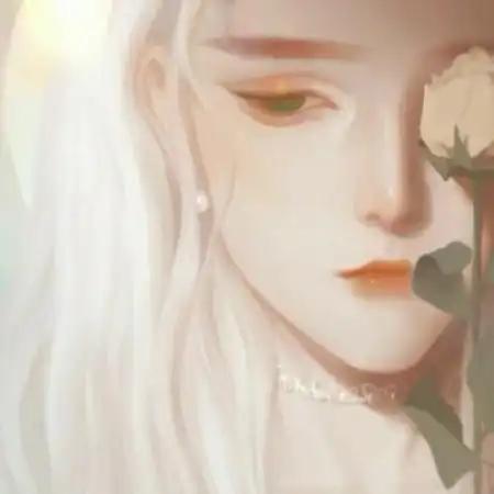 高清伤感卡通女生头像只欠自己一个开心的模样