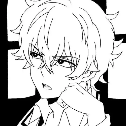 男生黑白动漫头像高质量