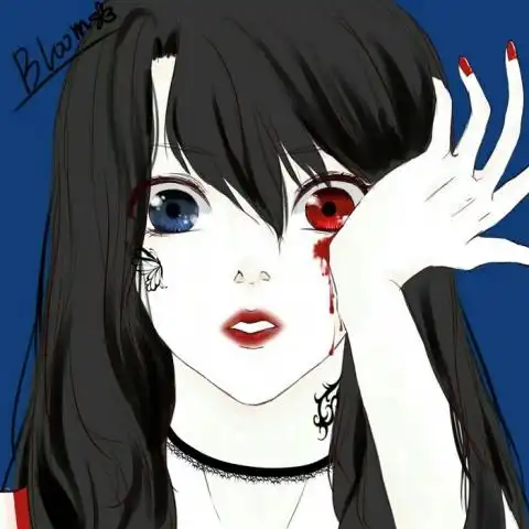 暗黑系头像女高冷动漫血腥