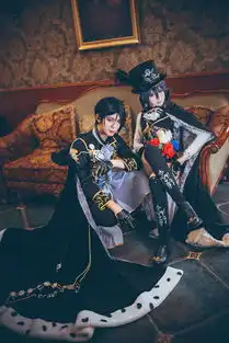 华丽优雅油画质感黑执事主仆的cosplay欣赏
