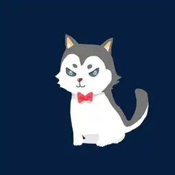 可爱的哈士奇手绘插画图片素材其他格式下载动漫人物大全