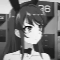 盐系动漫女头像灰色