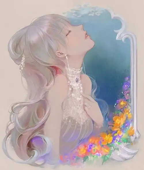 这些自带仙气的插画,比古风更美