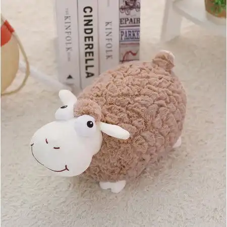 仿真小绵羊公仔毛绒玩具长嘴羊小羊抱枕玩偶抓机娃娃儿童生日礼物高度30cm