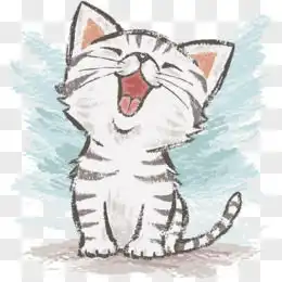 卡通小猫图片素材免费卡通小猫png设计图片大全图精灵