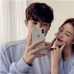 高清韩版范情头一对韩系情侣头像两张