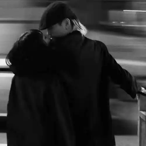 情头黑色系情侣头像