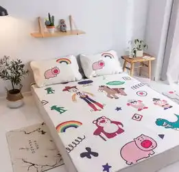 清凉来席凉而不冰ins风卡通冰丝席可水洗夏季凉席