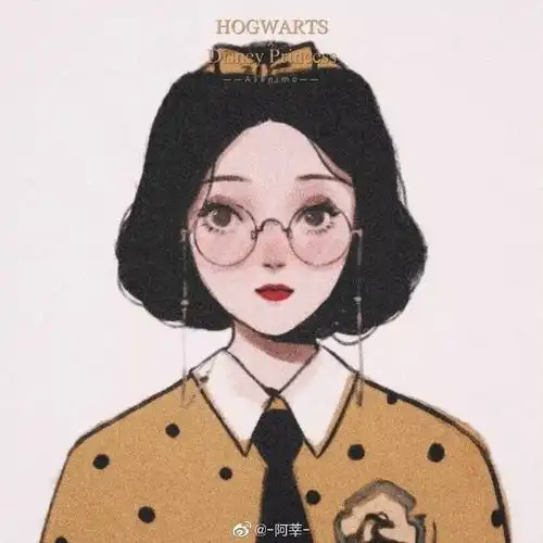 迪士尼公主进霍格沃茨学习了这风格爱了爱了