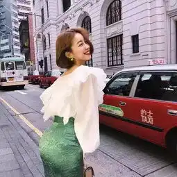 高衣q的她是短发女生的穿搭教科书