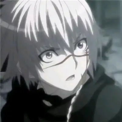 二次元黑白男生qq动漫头像