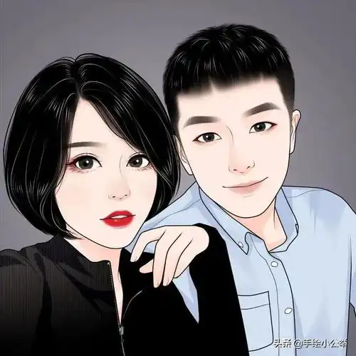 你的头像该换了,真人照片变漫画,2022年轻时尚情侣头像