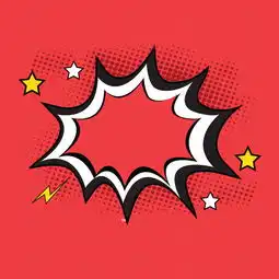 红色漫画手绘爆炸星星矢量素材主图背景图片免费下载主图直通车psd千库网图片编号4668243