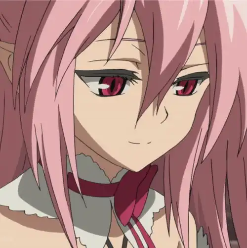 动漫头像粉色头发的小恶魔