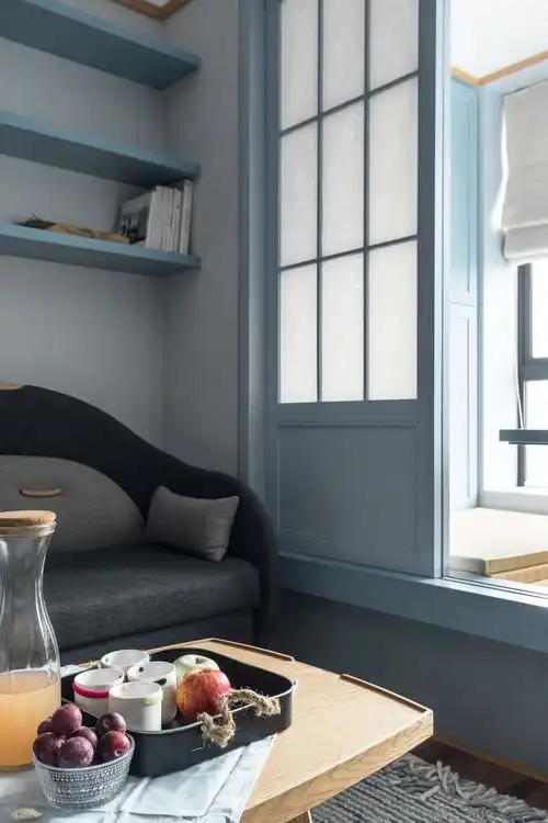 乐活生活荟装扮爱窝有诀窍,如何玩转70平灰蓝色小空间