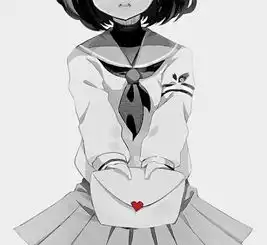 黑色动漫女孩的图片